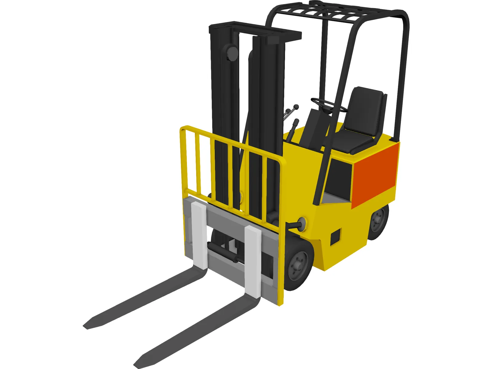 Forklift Yale Yard 3D Model main preview