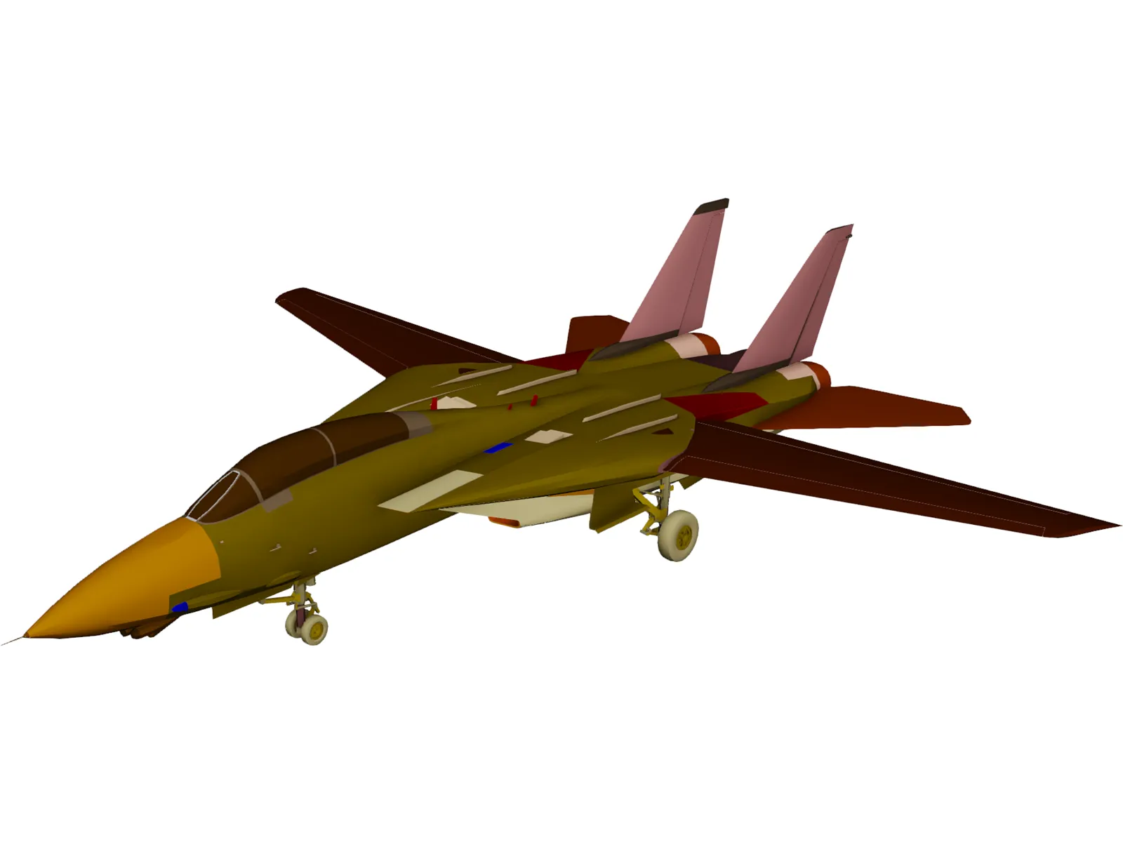 F-14D Tomcat 3D Model main preview