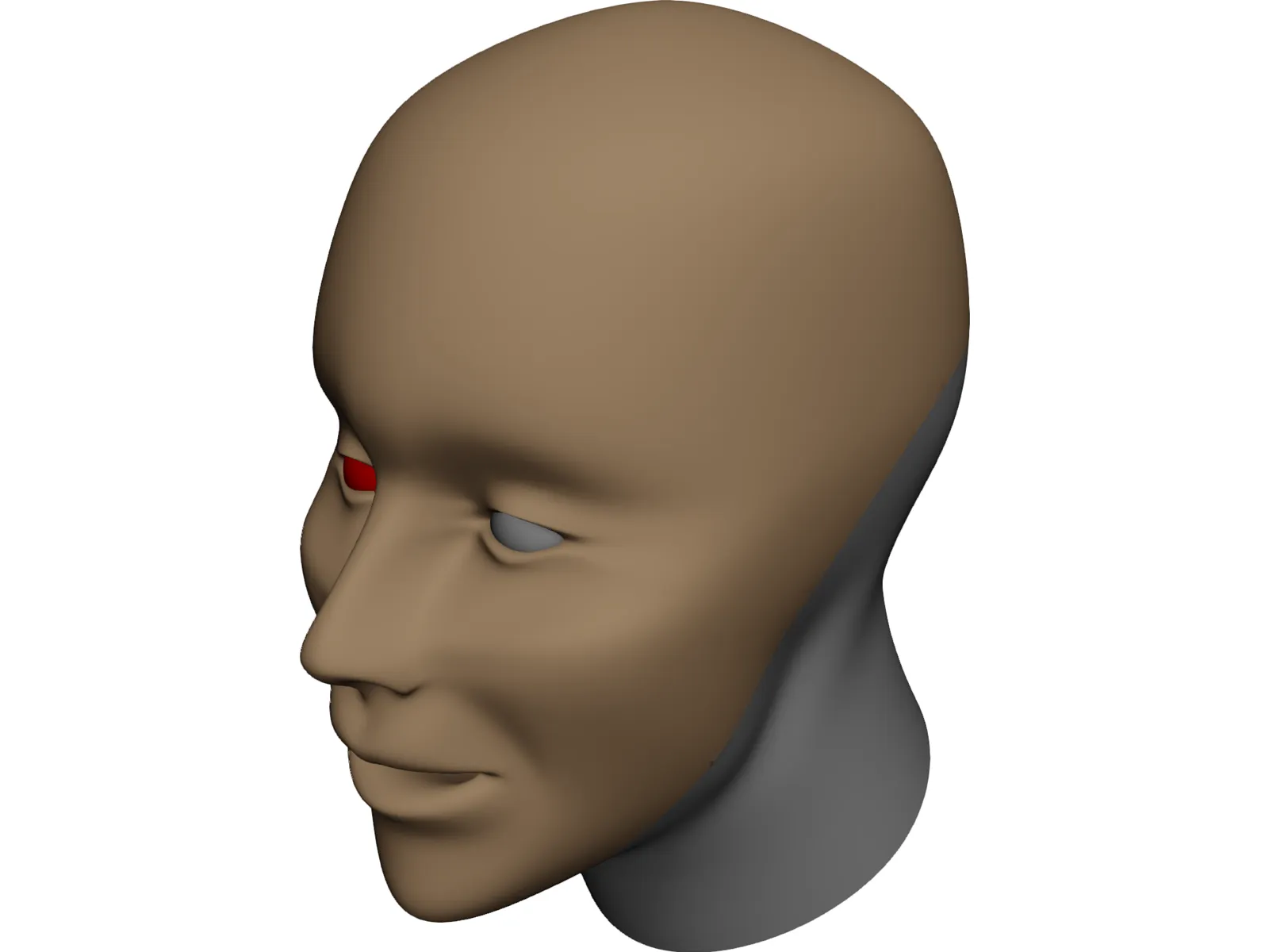 Head Human 3D Model main preview