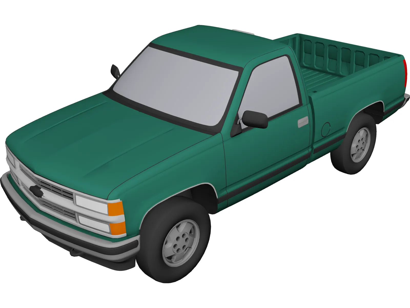 Chevrolet Full-Size Pickup (1994) 3D Model main preview