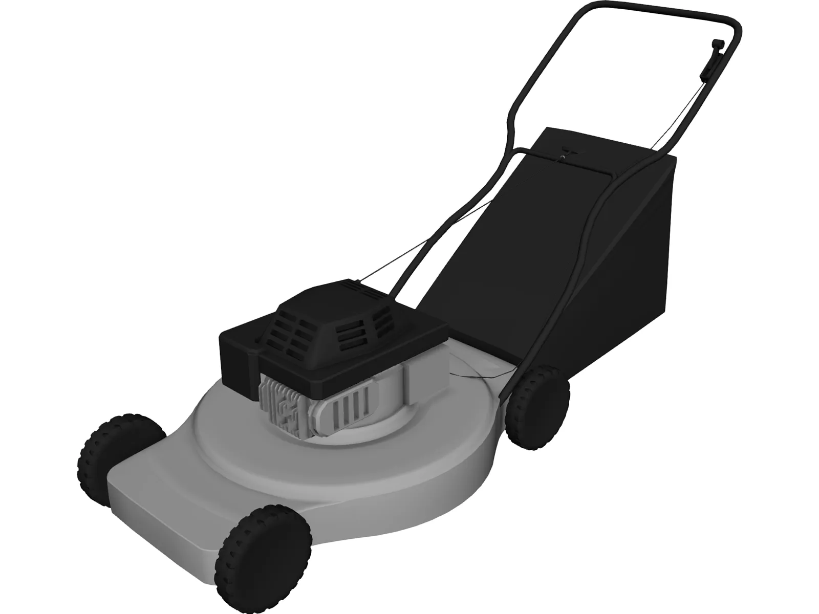 Lawn Mower 3D Model main preview