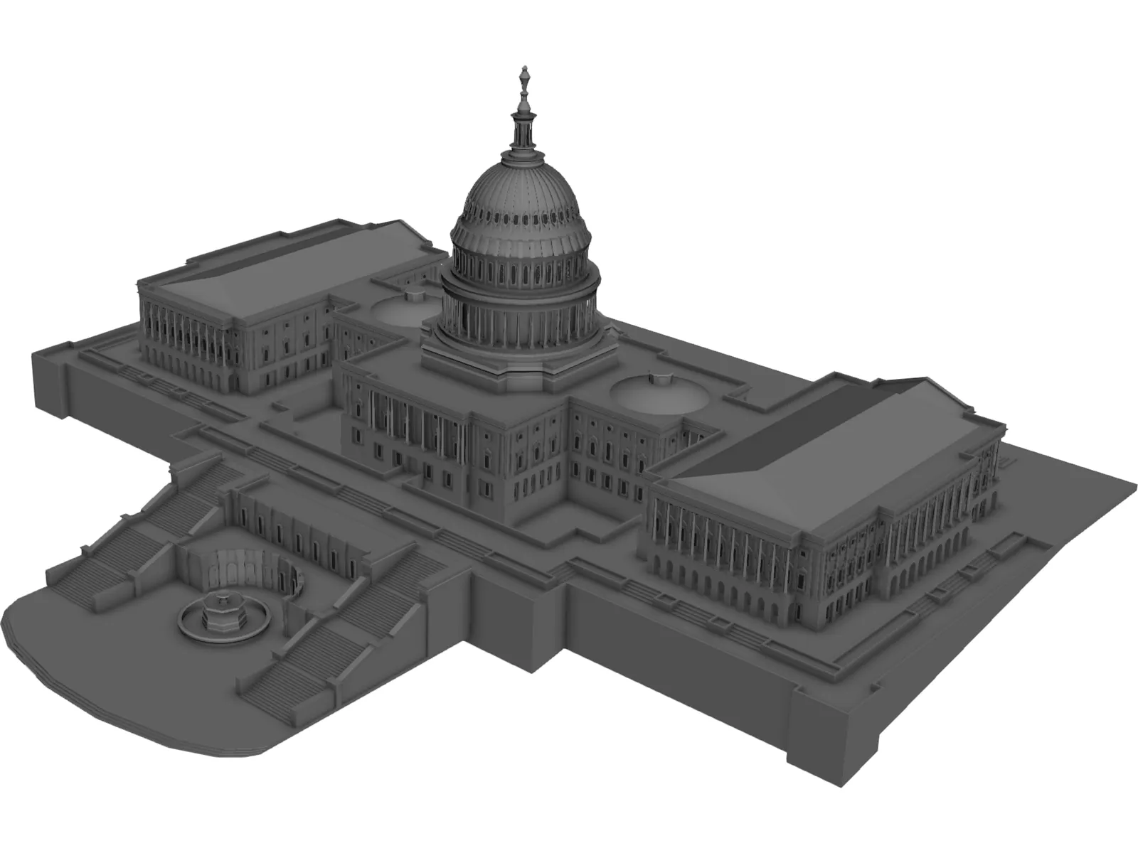 US Capitol Building 3D Model main preview