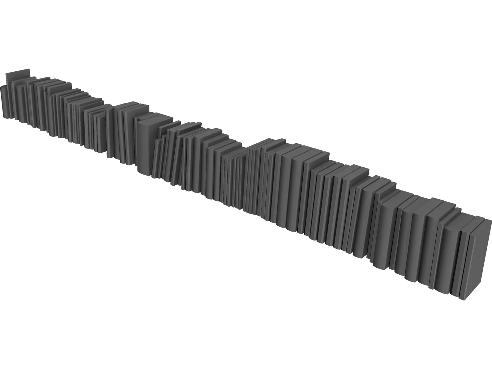 Books 3D Model main preview