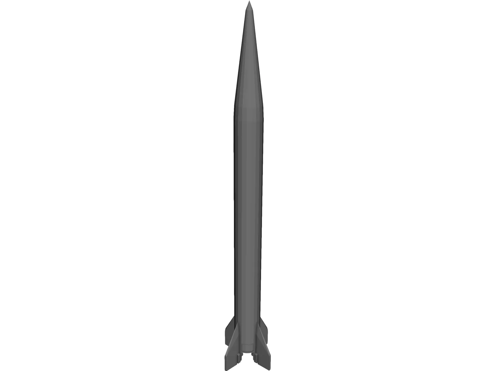 Scud B Missile 3D Model main preview