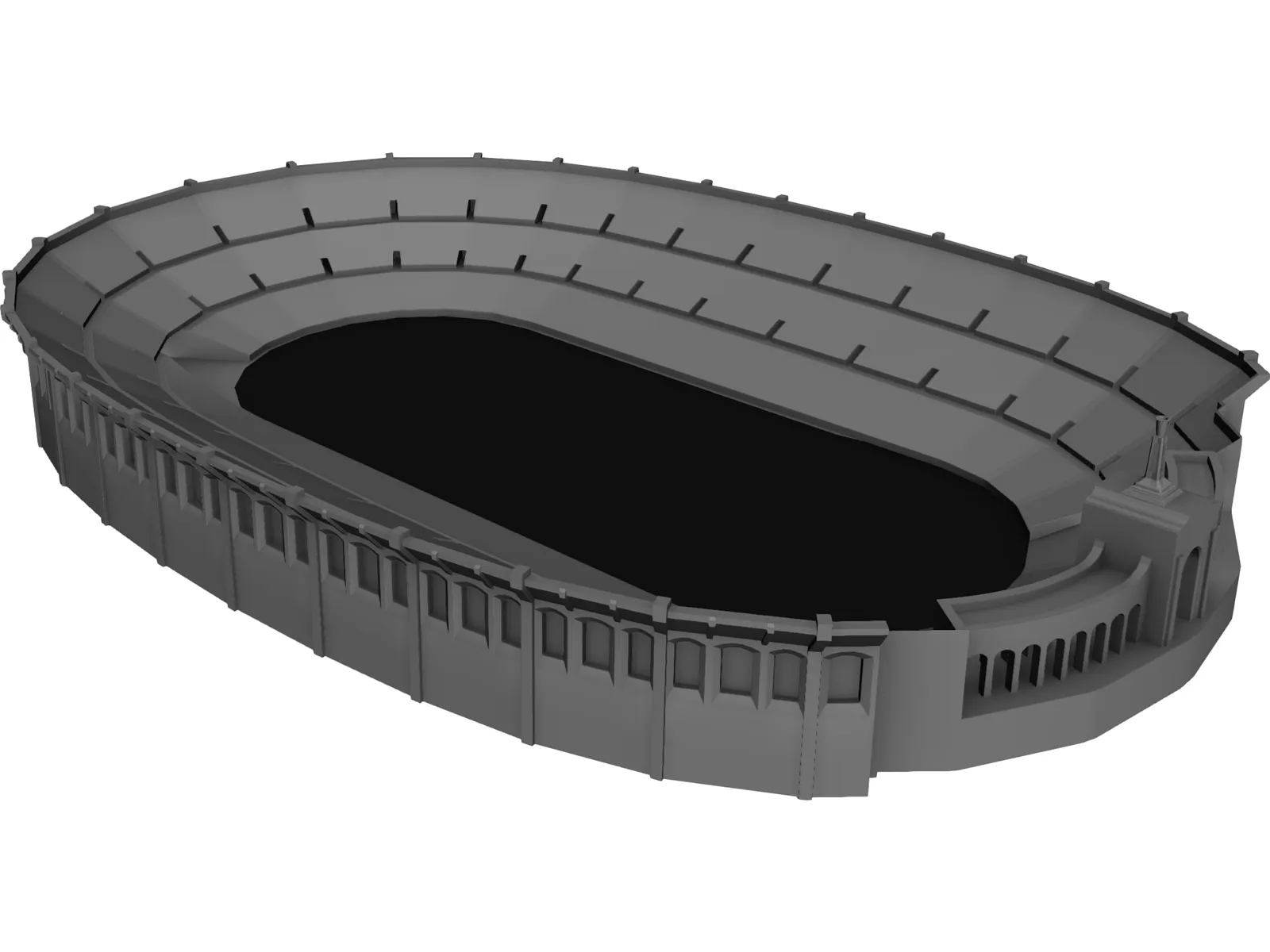 Coliseum Los Angeles 3D Model main preview