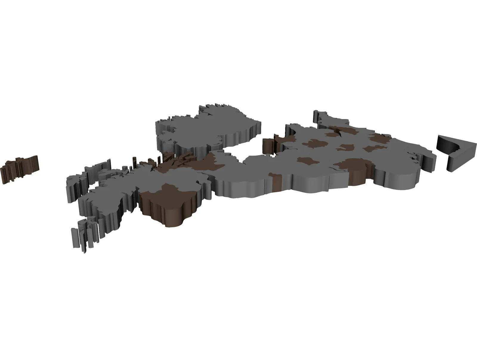 United Kingdom 3D Model main preview