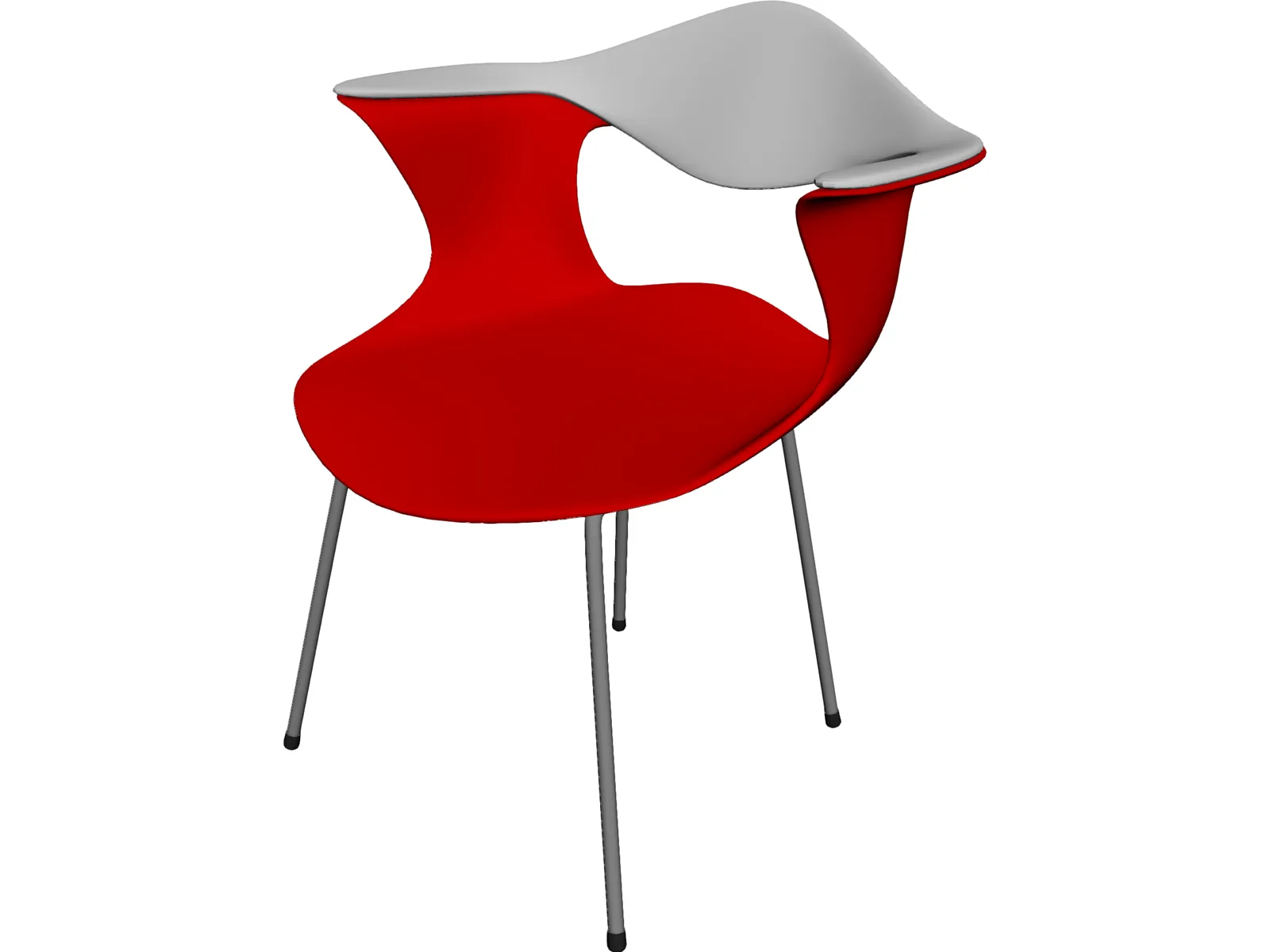 Chair Bluebelle Plastic 3D Model main preview