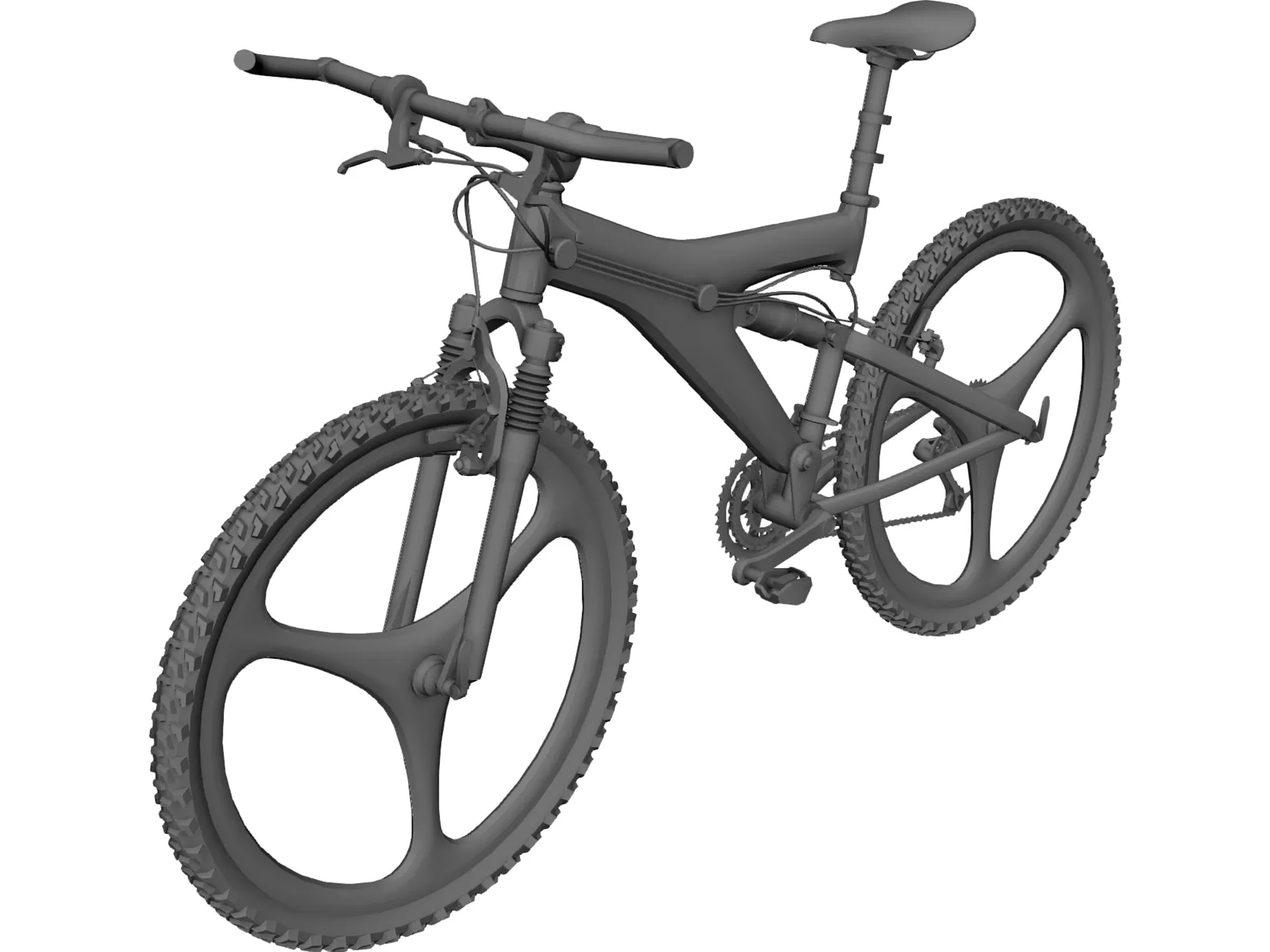 Bike Mountain 3D Model main preview