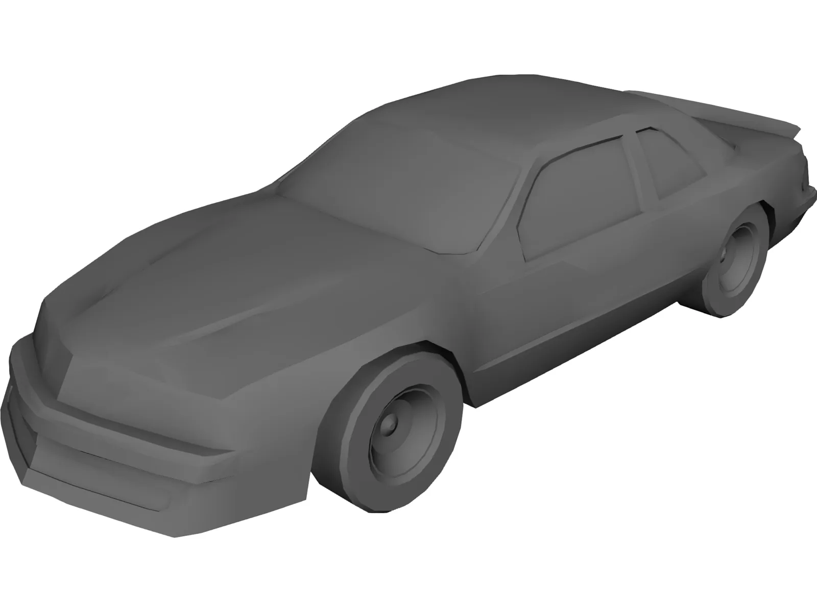 Ford Thunderbird Stock Car (1987) 3D Model main preview
