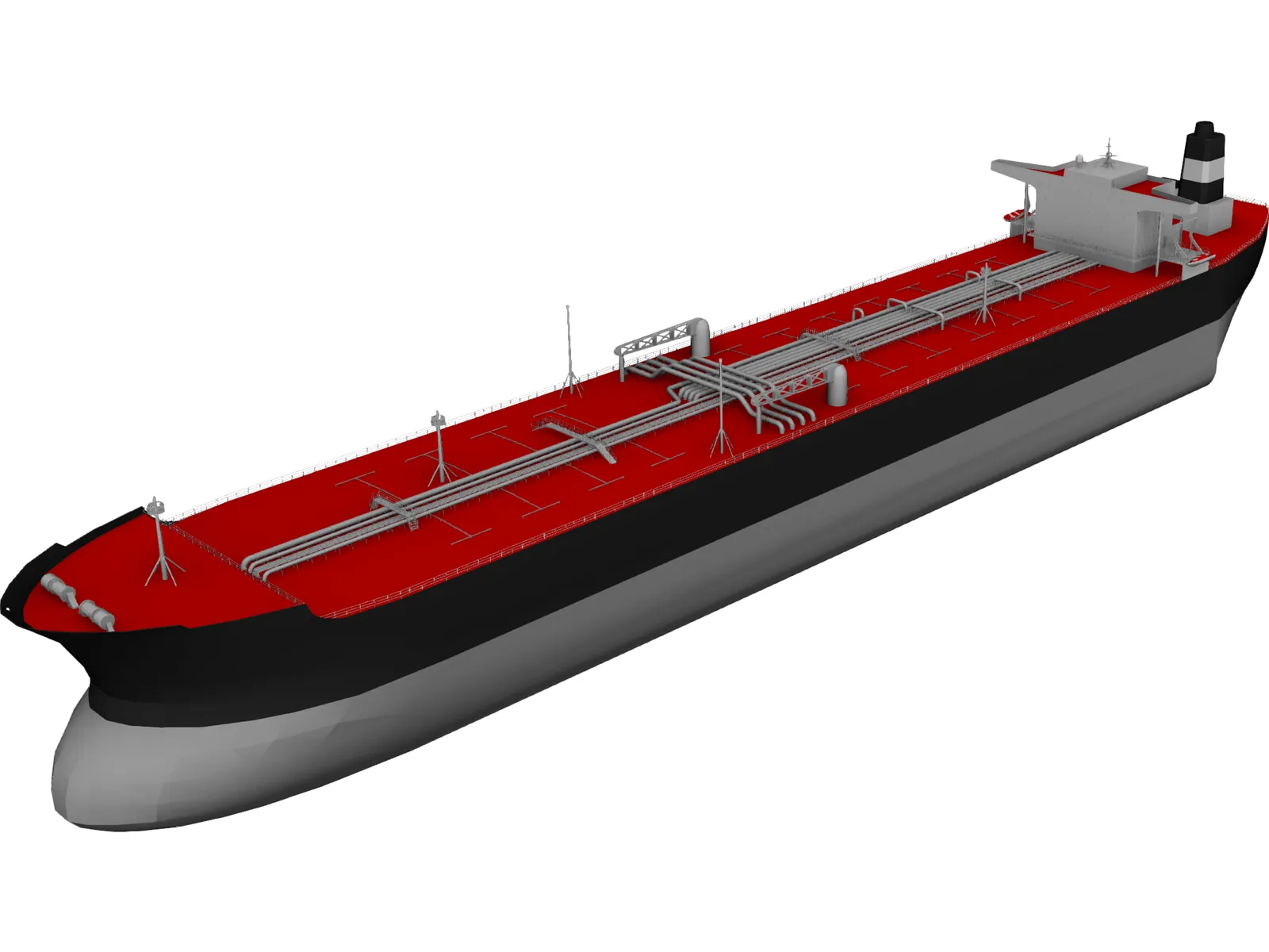 Oil Tanker 3D Model main preview