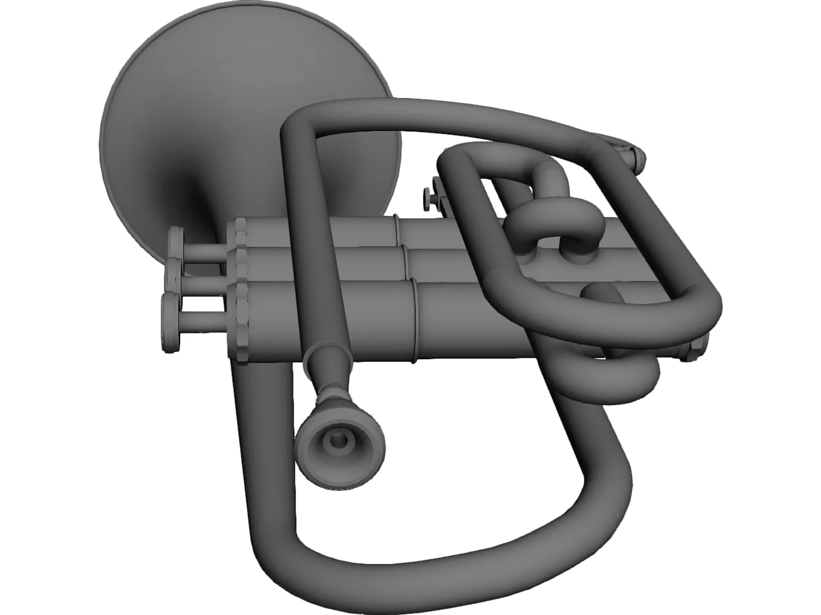 Cornet 3D Model main preview