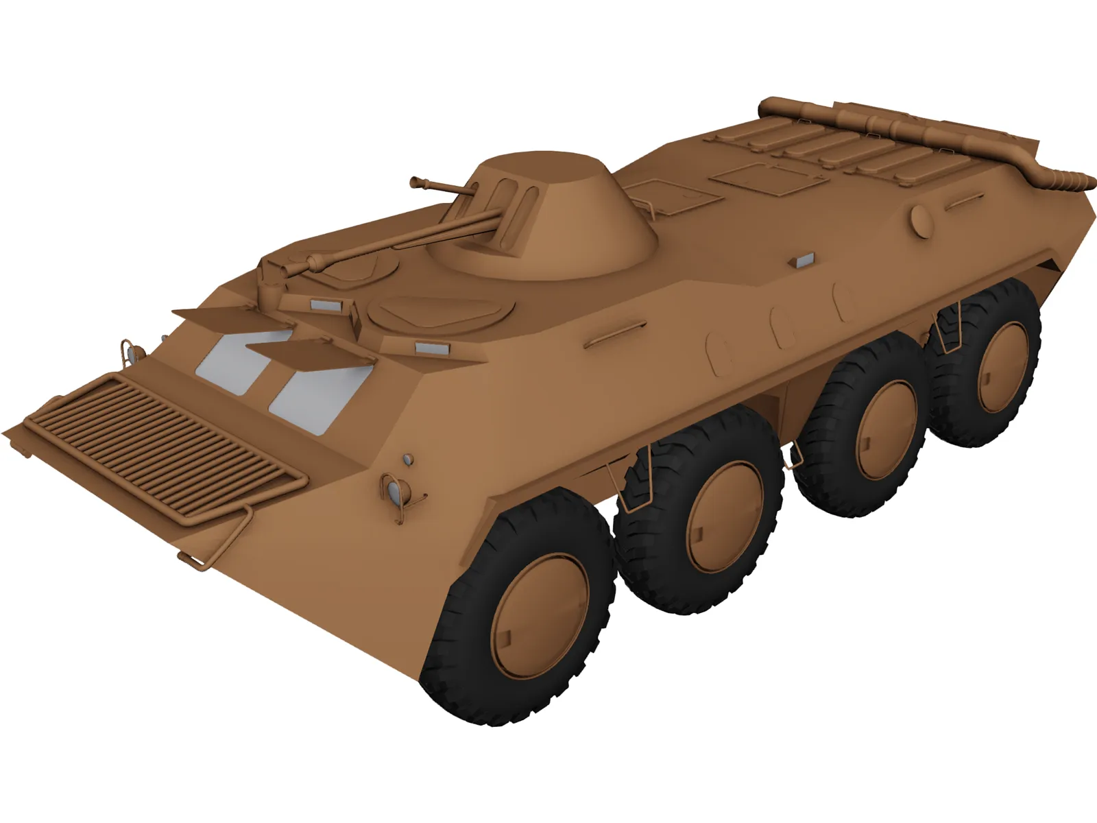 BTR-70 3D Model main preview