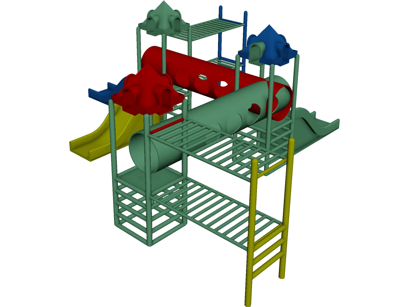 Play Equipment 3D Model main preview