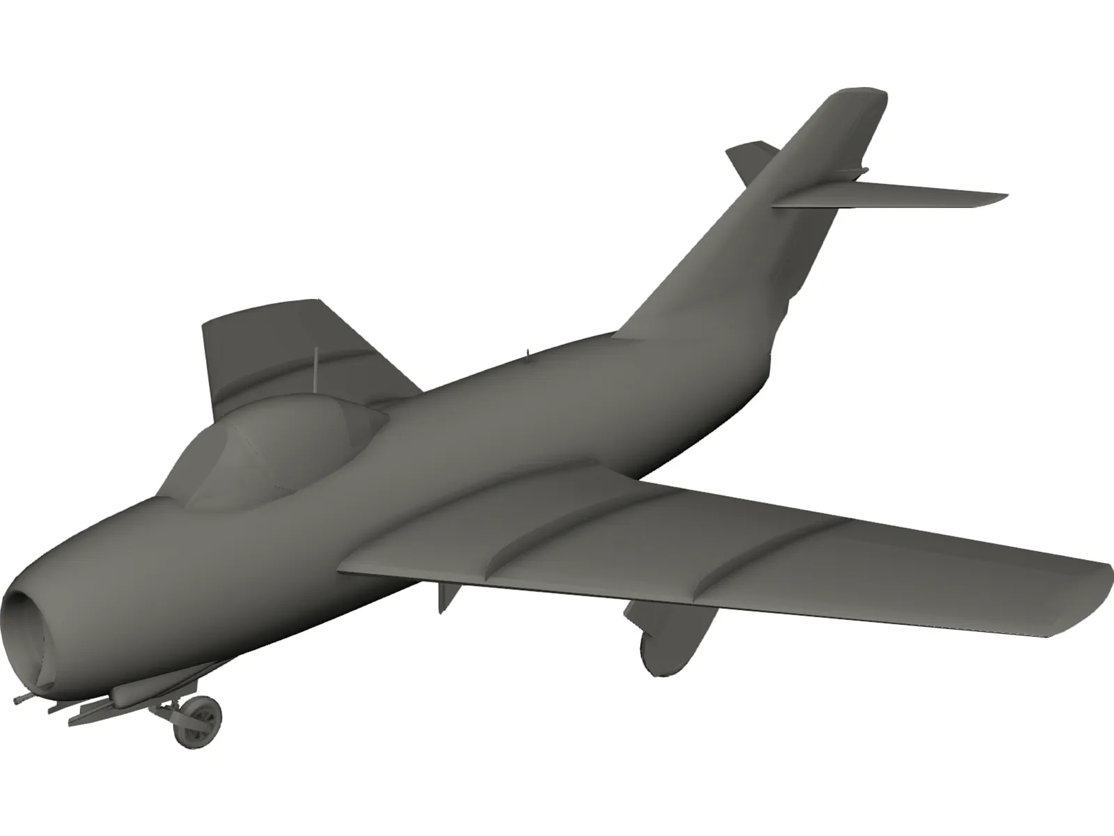 MiG-15 3D Model main preview