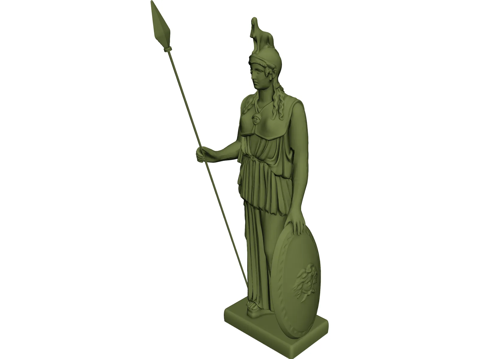 Athena 3D Model main preview