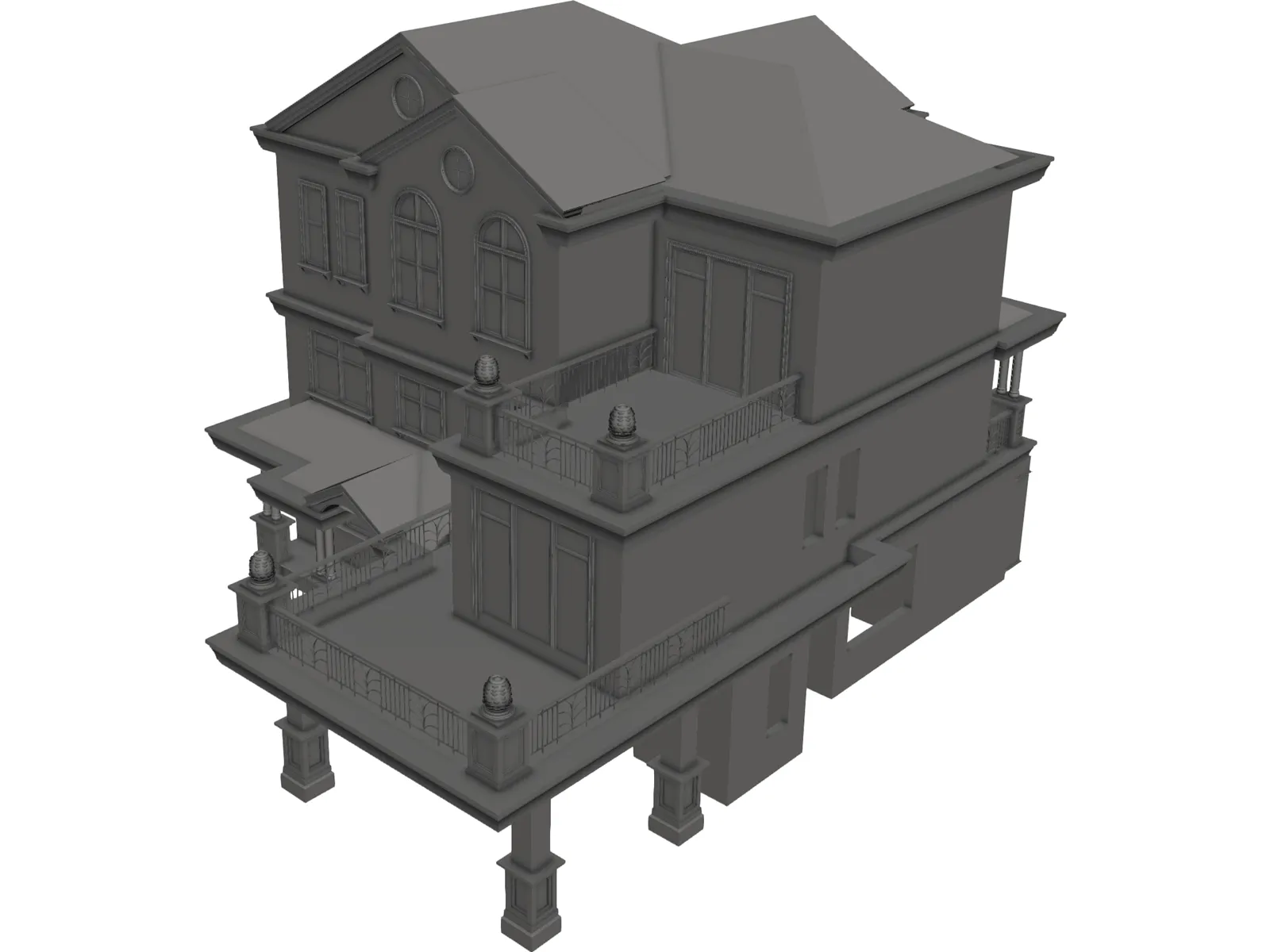 House 3D Model main preview