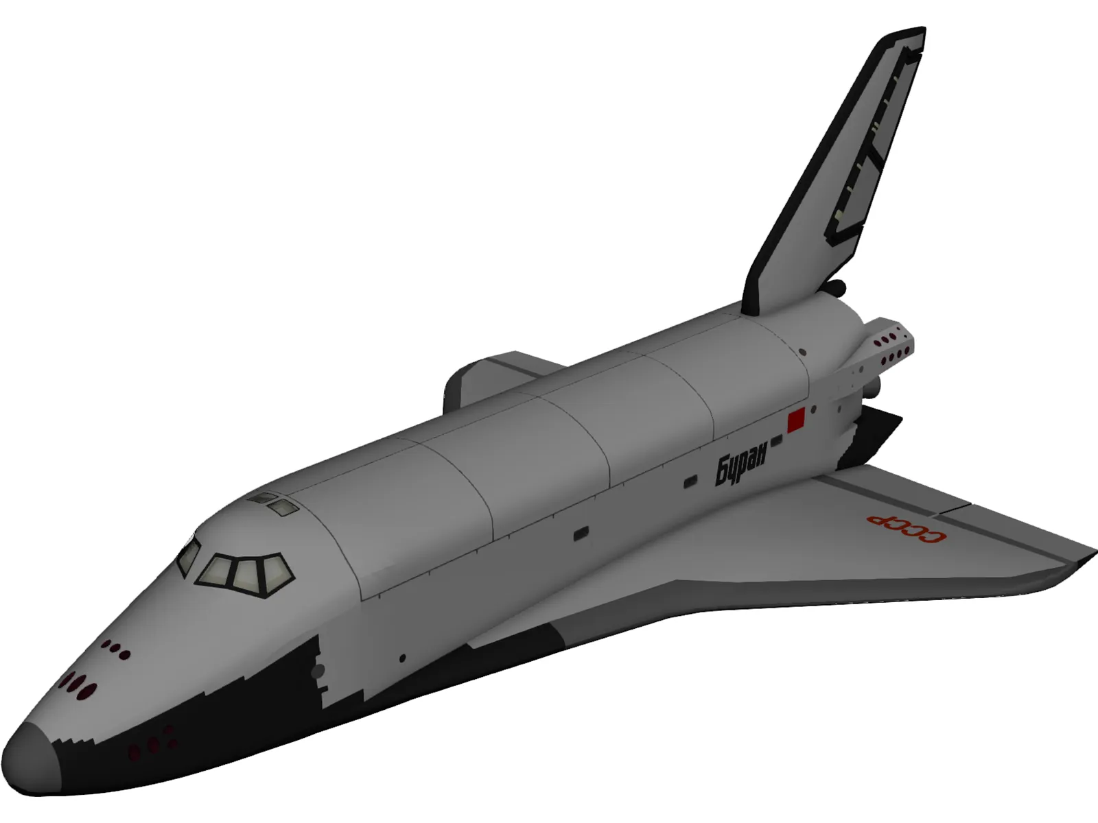 Space Shuttle Buran Russian 3D Model main preview