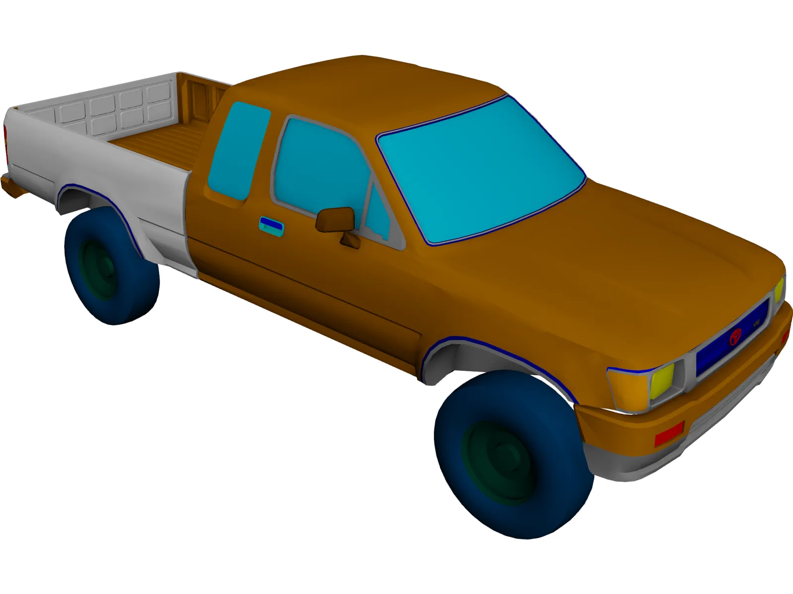 Toyota HiLux 3D Model main preview
