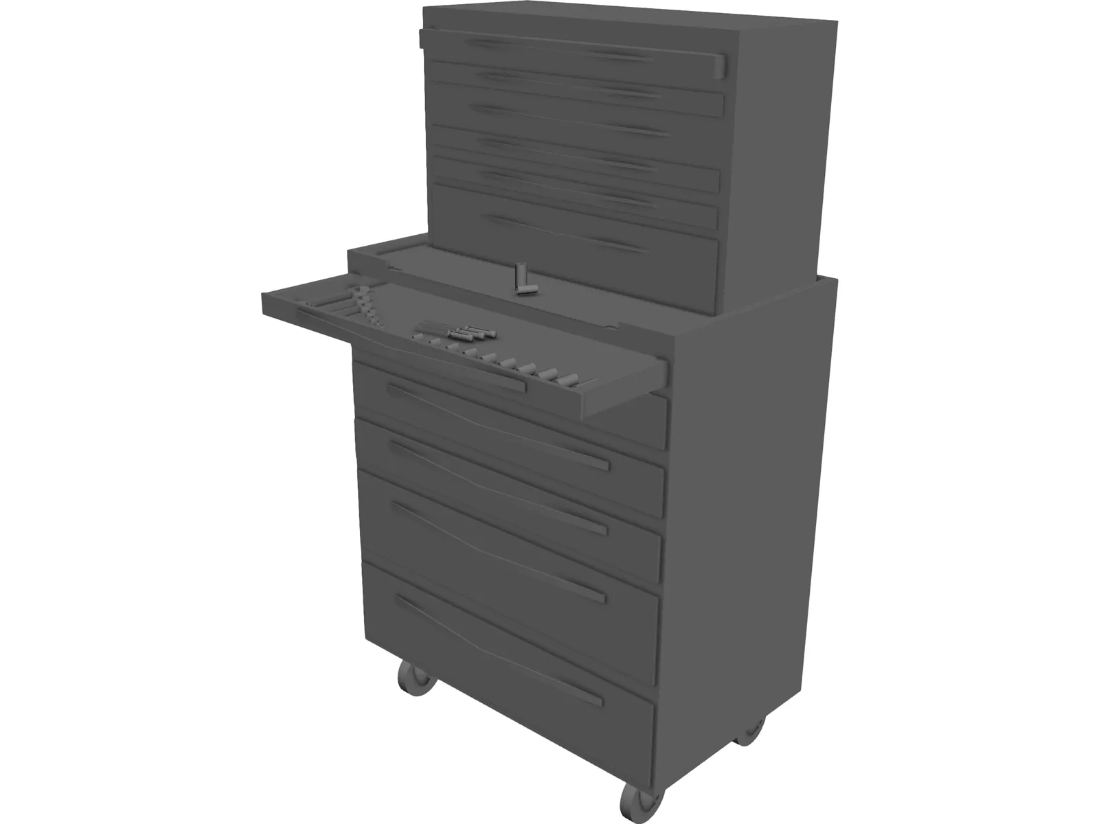 Tool Chest 3D Model main preview