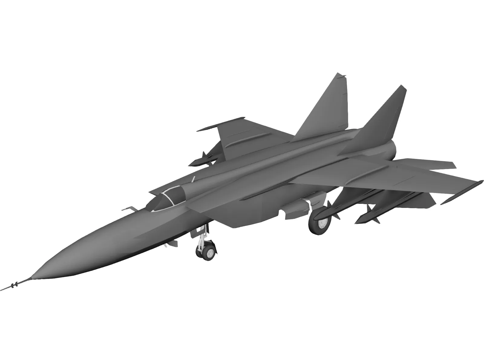 MiG-25 3D Model main preview