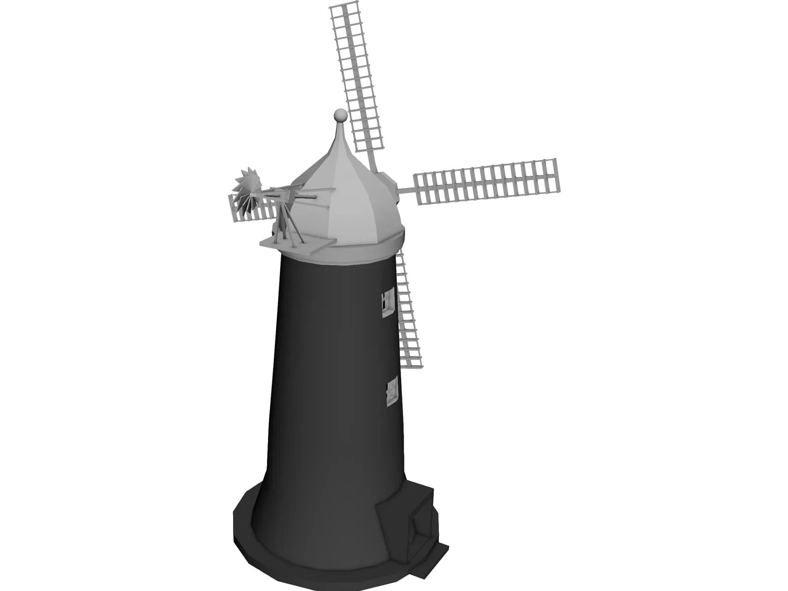 Windmill 3D Model main preview