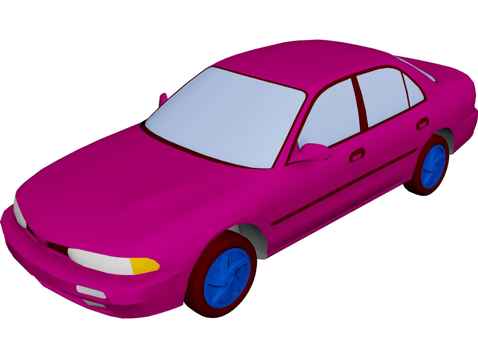 Mitsubishi Galant 3D Model main preview