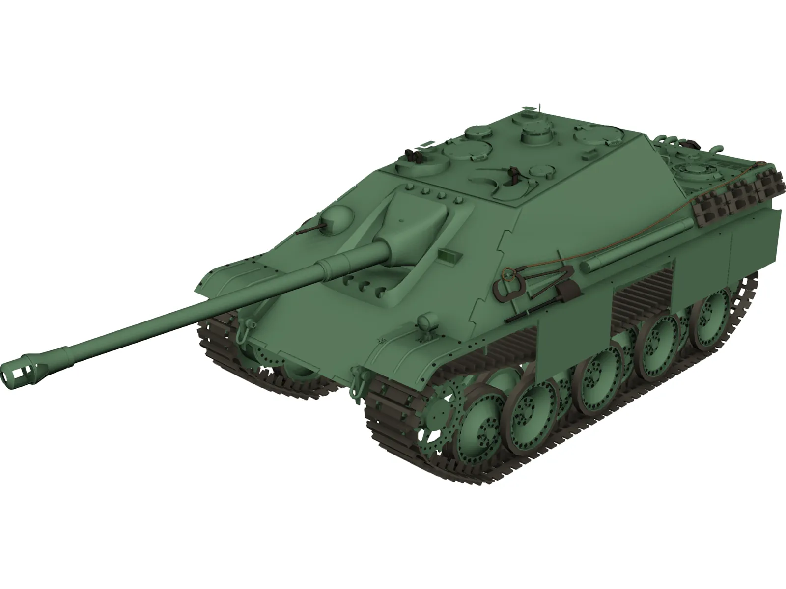 Jagd Panzer 3D Model main preview