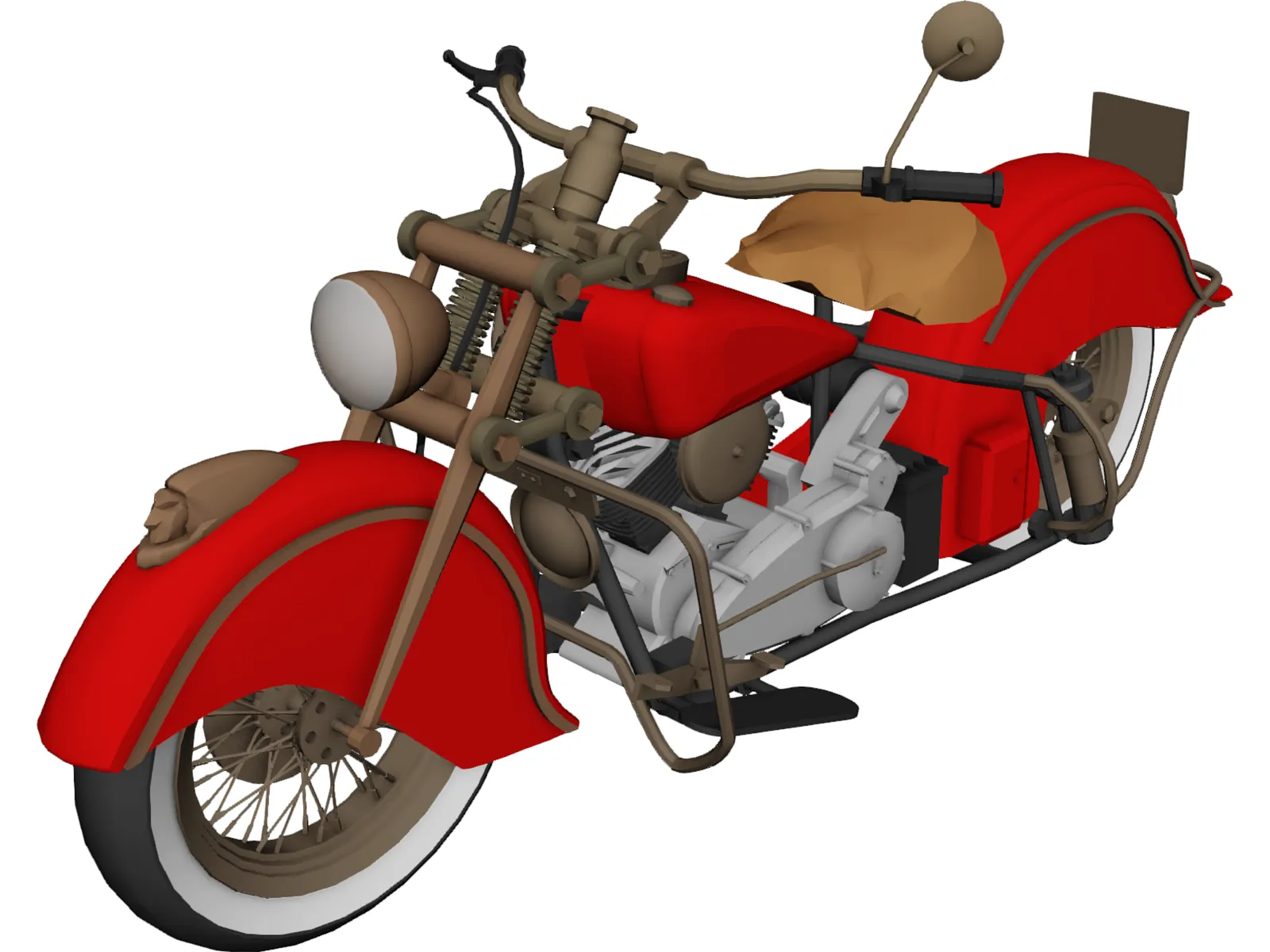 Indian Chief 348 3D Model main preview