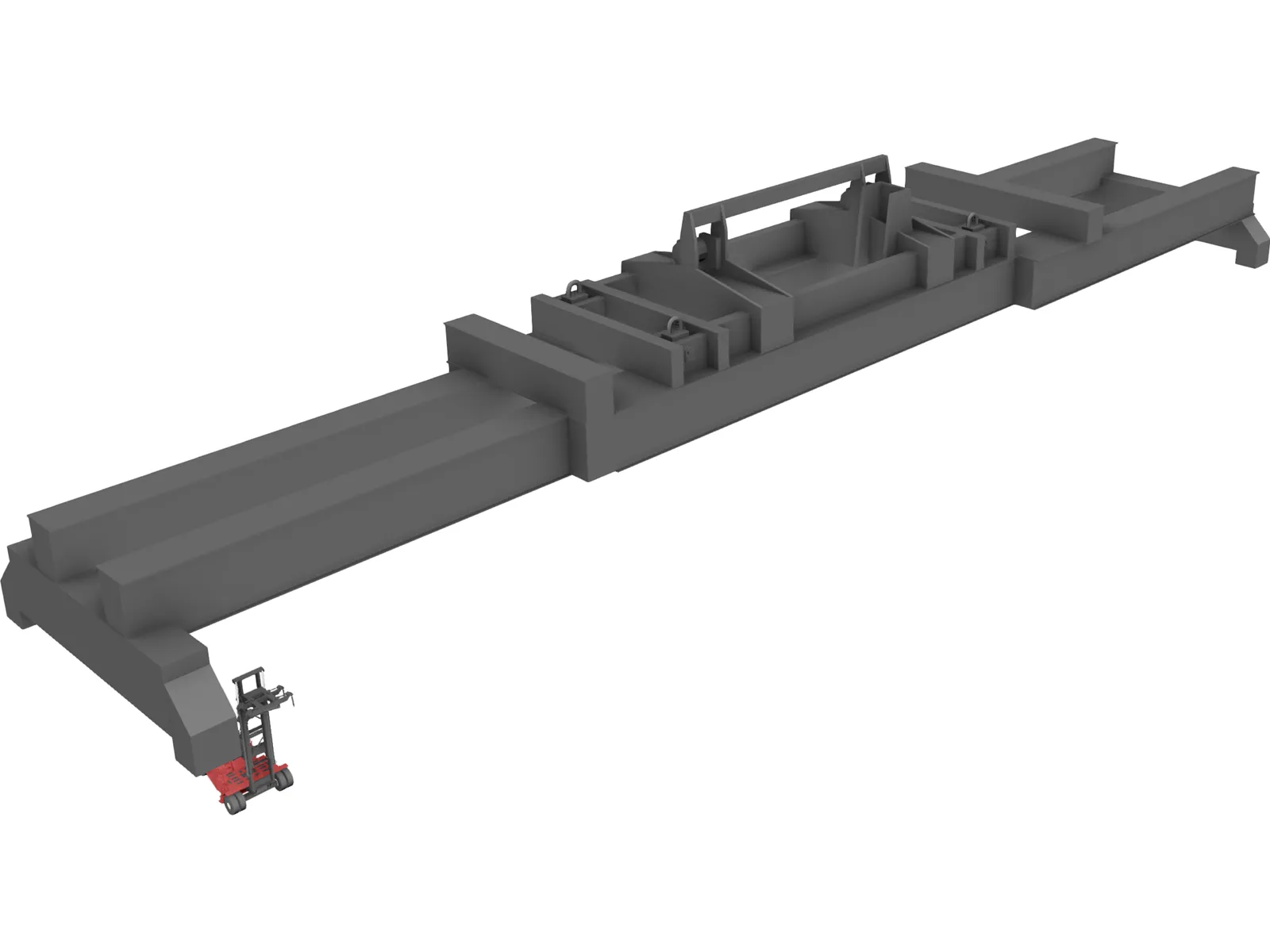 Container Loader 3D Model main preview