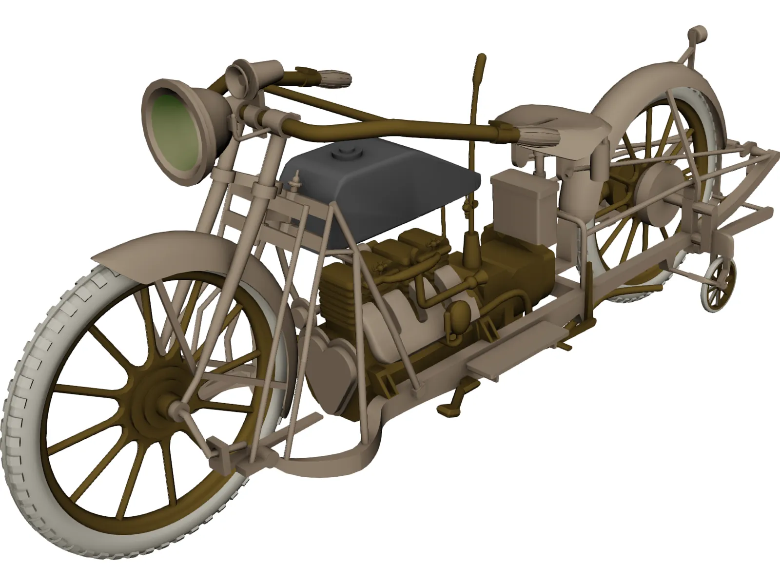 Vintage 3D Model main preview