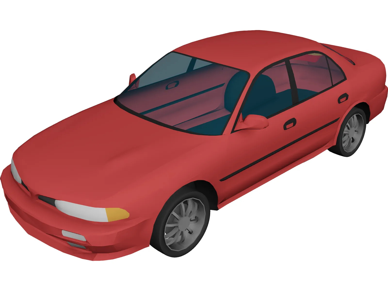 Mitsubishi Galant 3D Model main preview