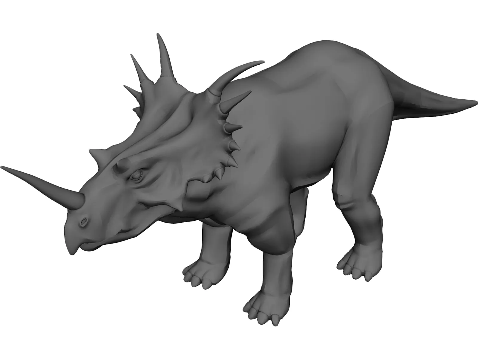Styracosaurus 3D Model main preview