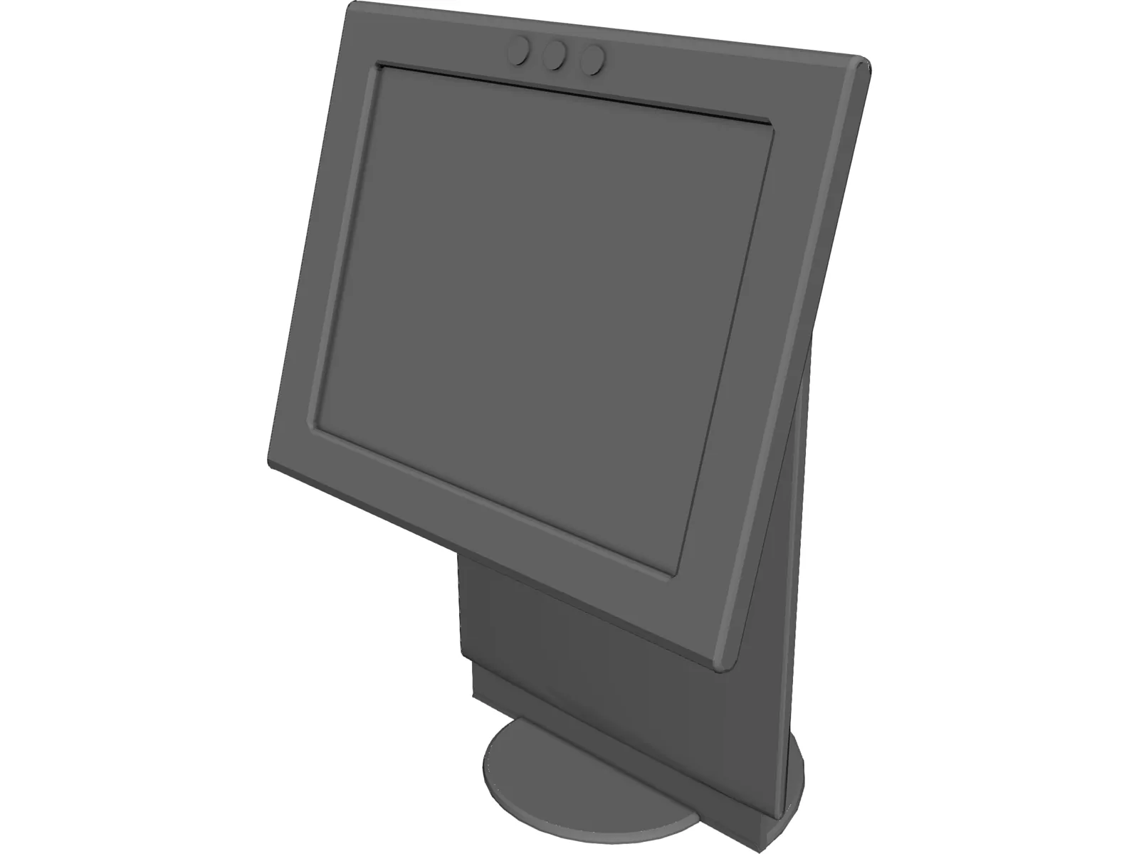 Monitor LCD 3D Model main preview