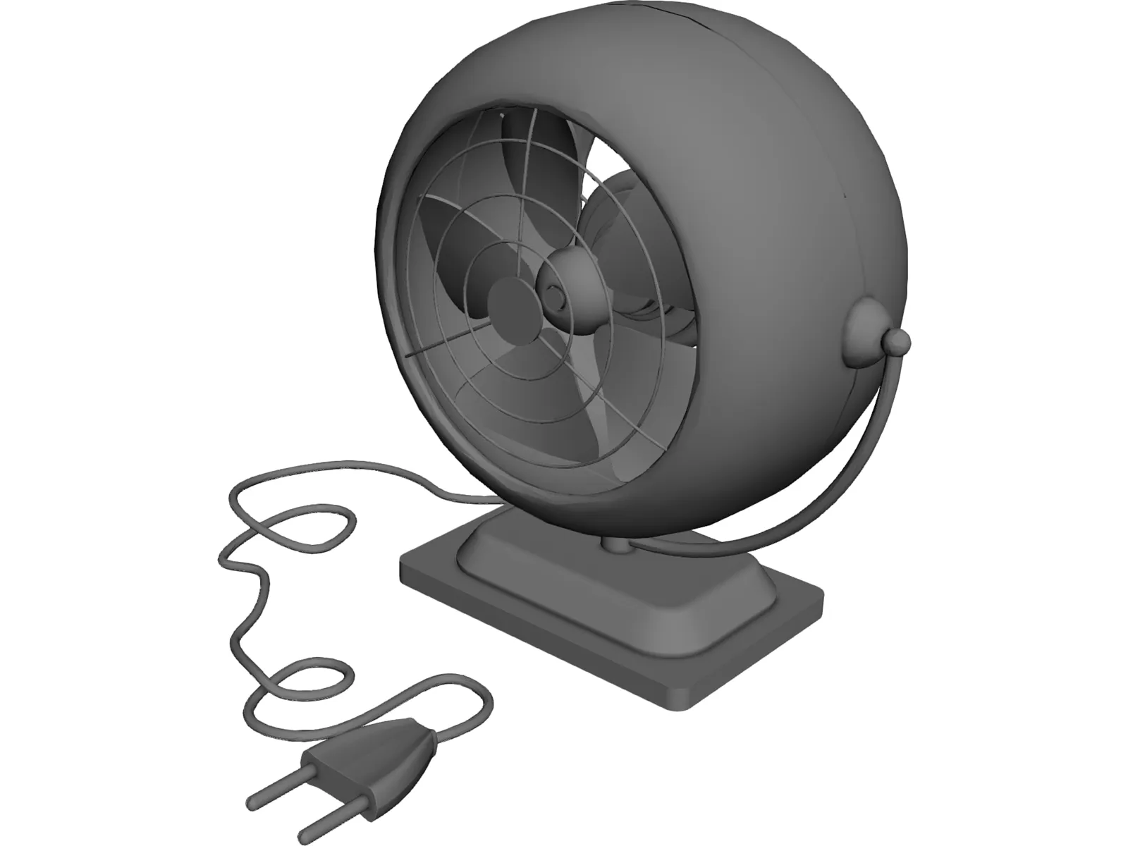 Portable Fan 3D Model main preview