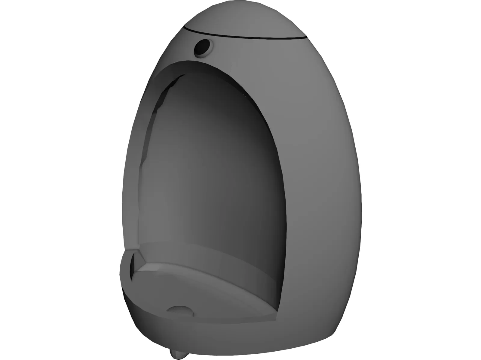 Wall Urinal 3D Model main preview