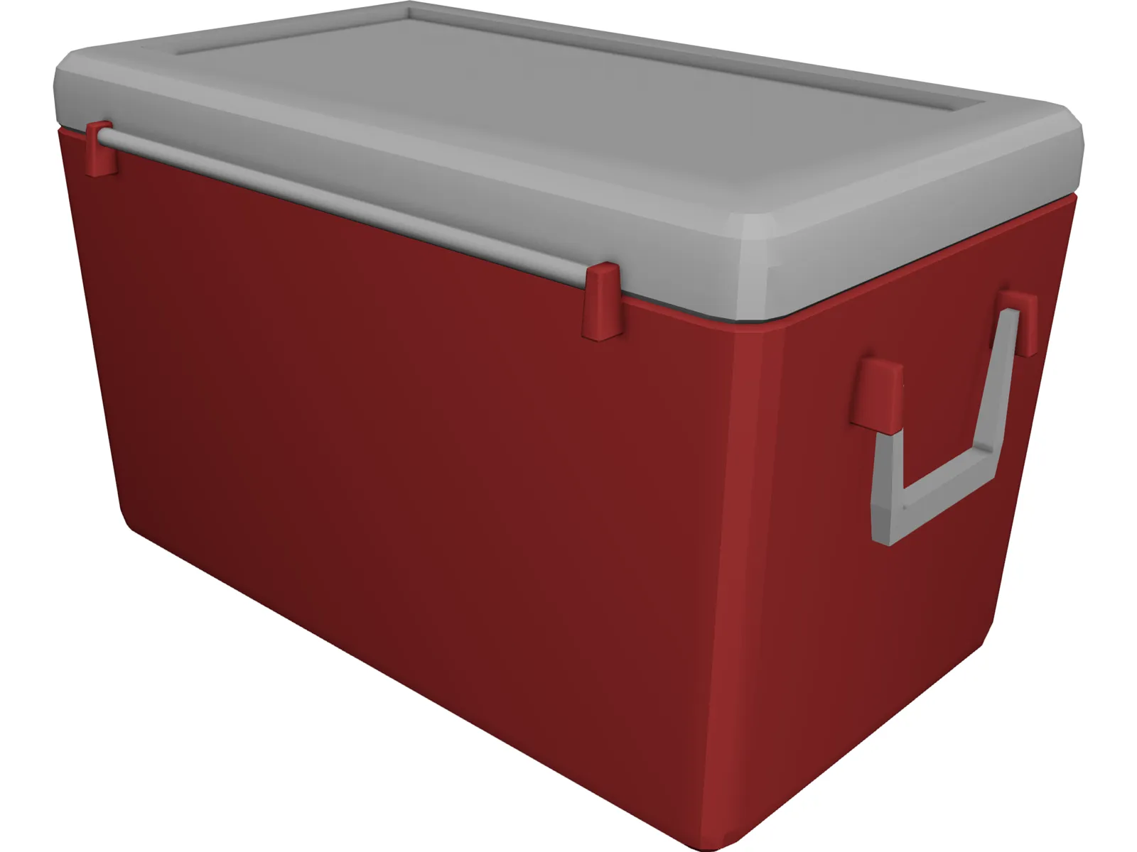 Picnic Cooler 3D Model main preview