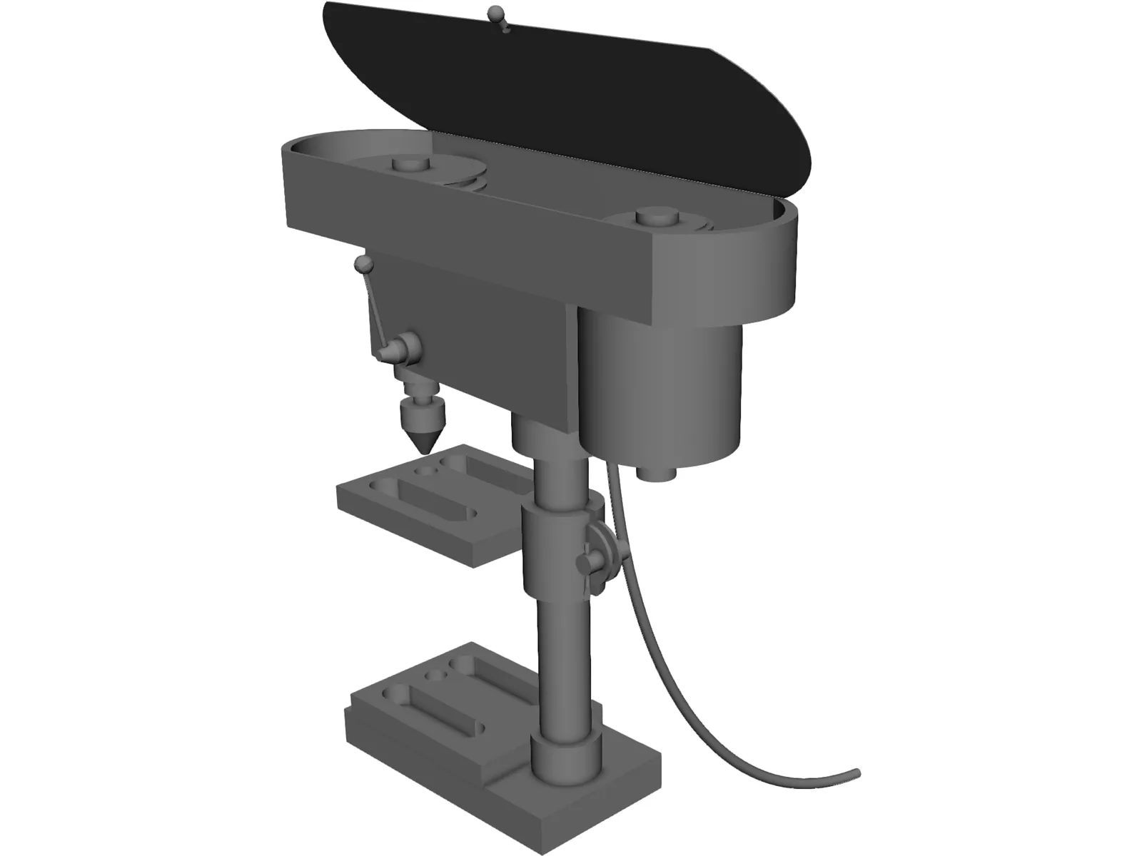 Drill Press 3D Model main preview