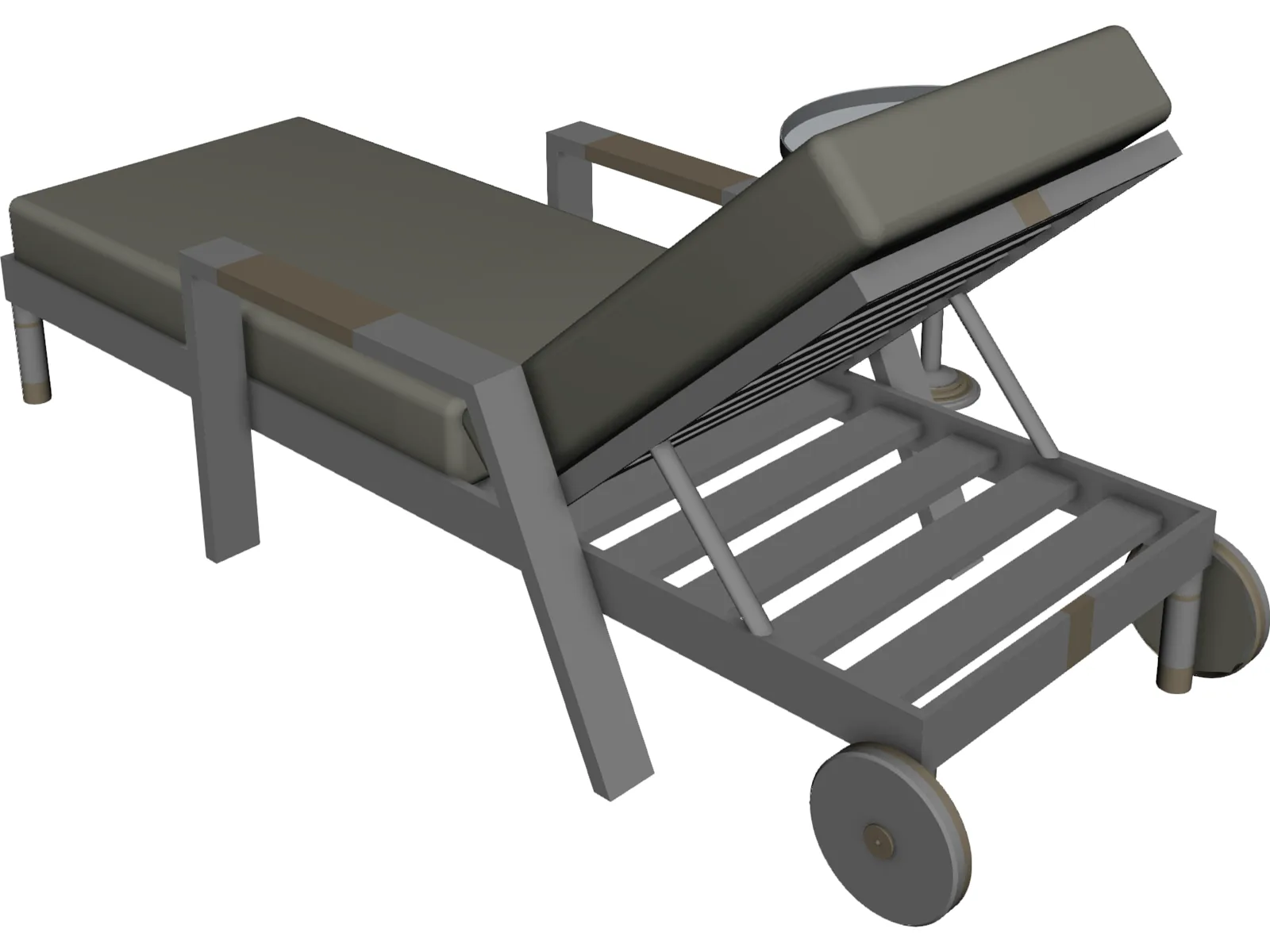 Pool Side Chaise Longue 3D Model main preview