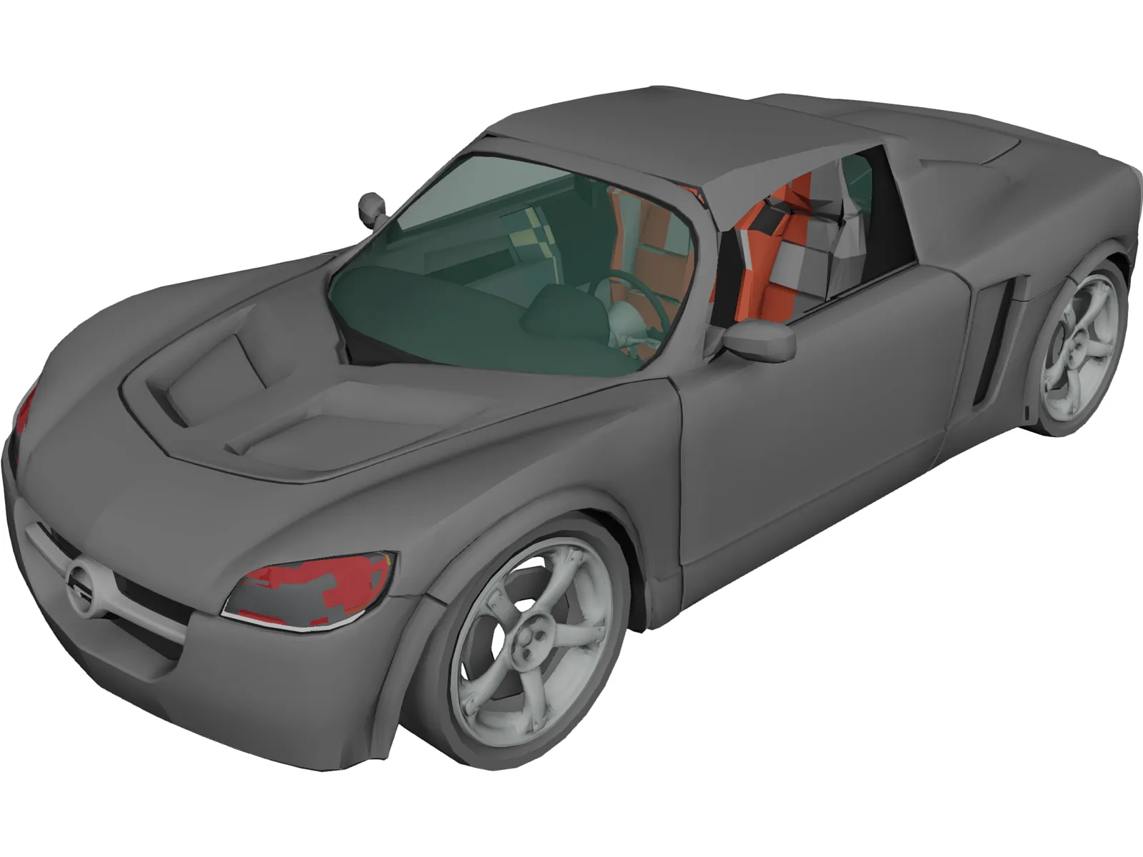 Opel Speedster 3D Model main preview