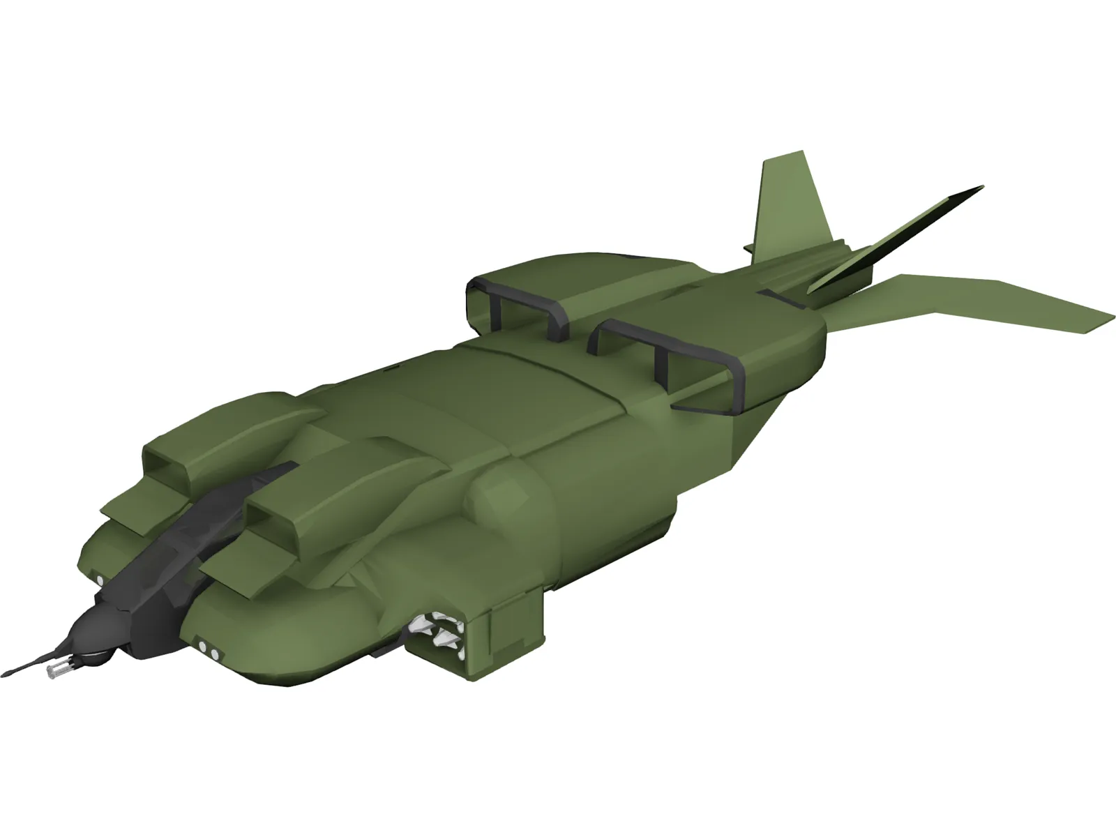 Drop Ship 3D Model main preview