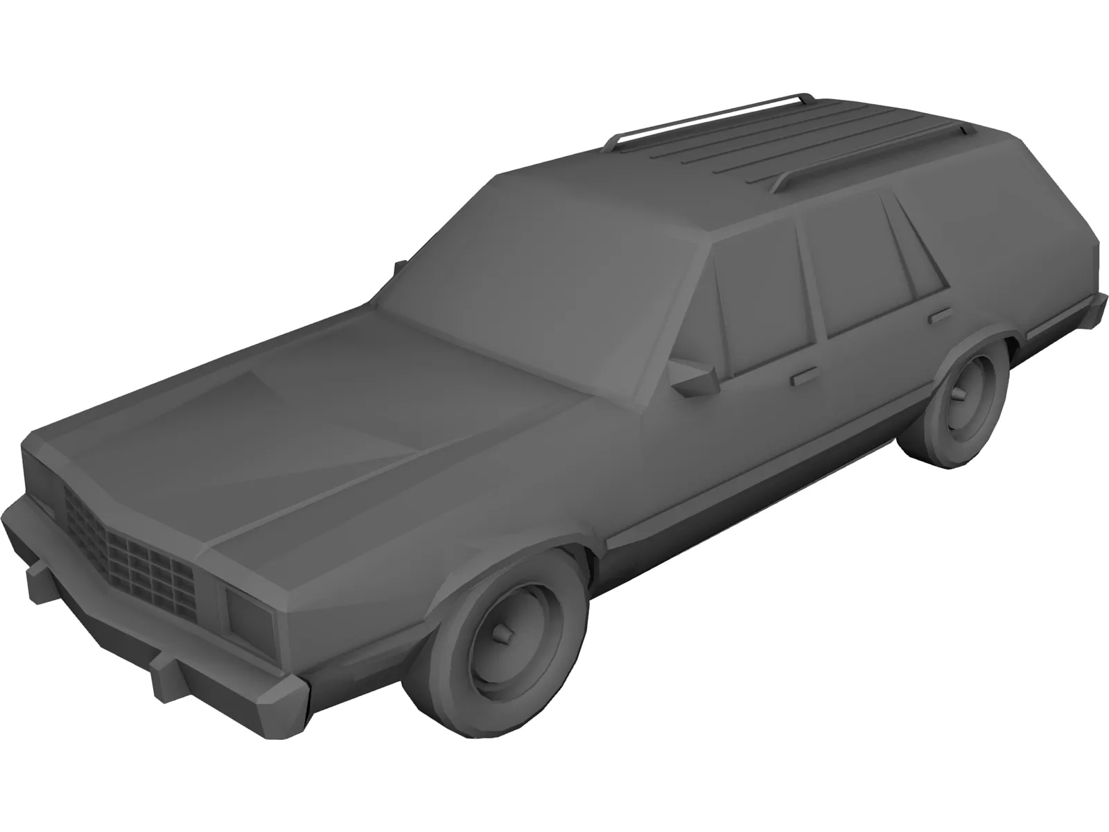 Ford Fairmont Wagon (1979) 3D Model main preview