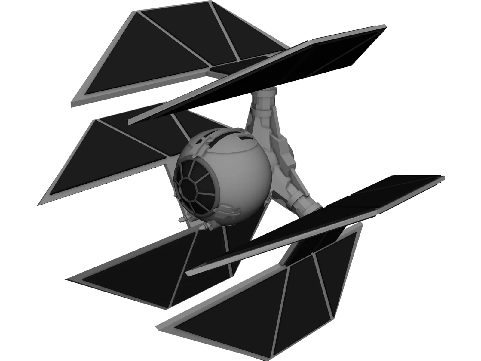 Star Wars Tie Defender 3D Model main preview