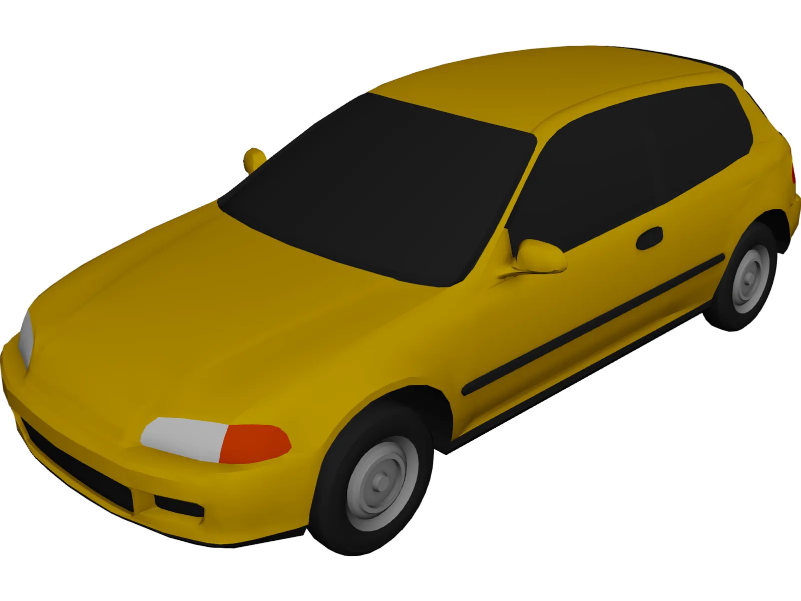 Honda Civic Hatchback 3D Model main preview
