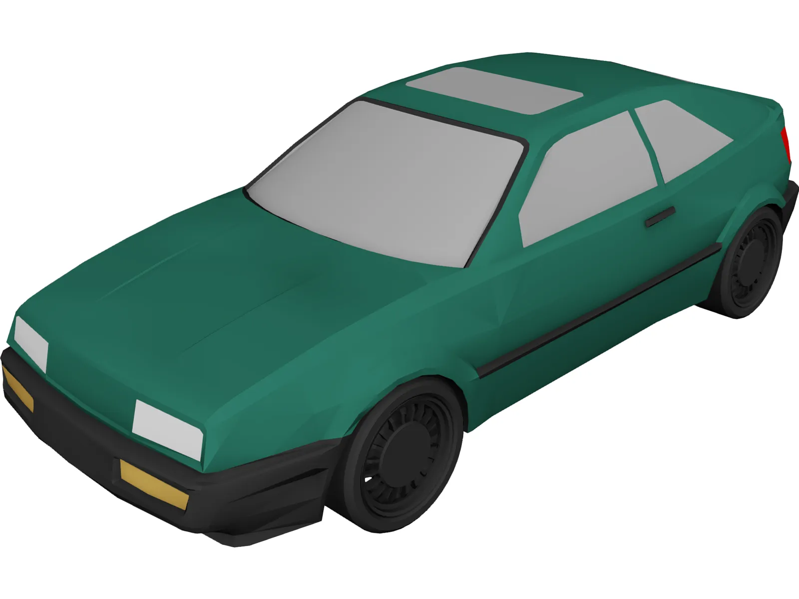 Volkswagon Corrado 3D Model main preview