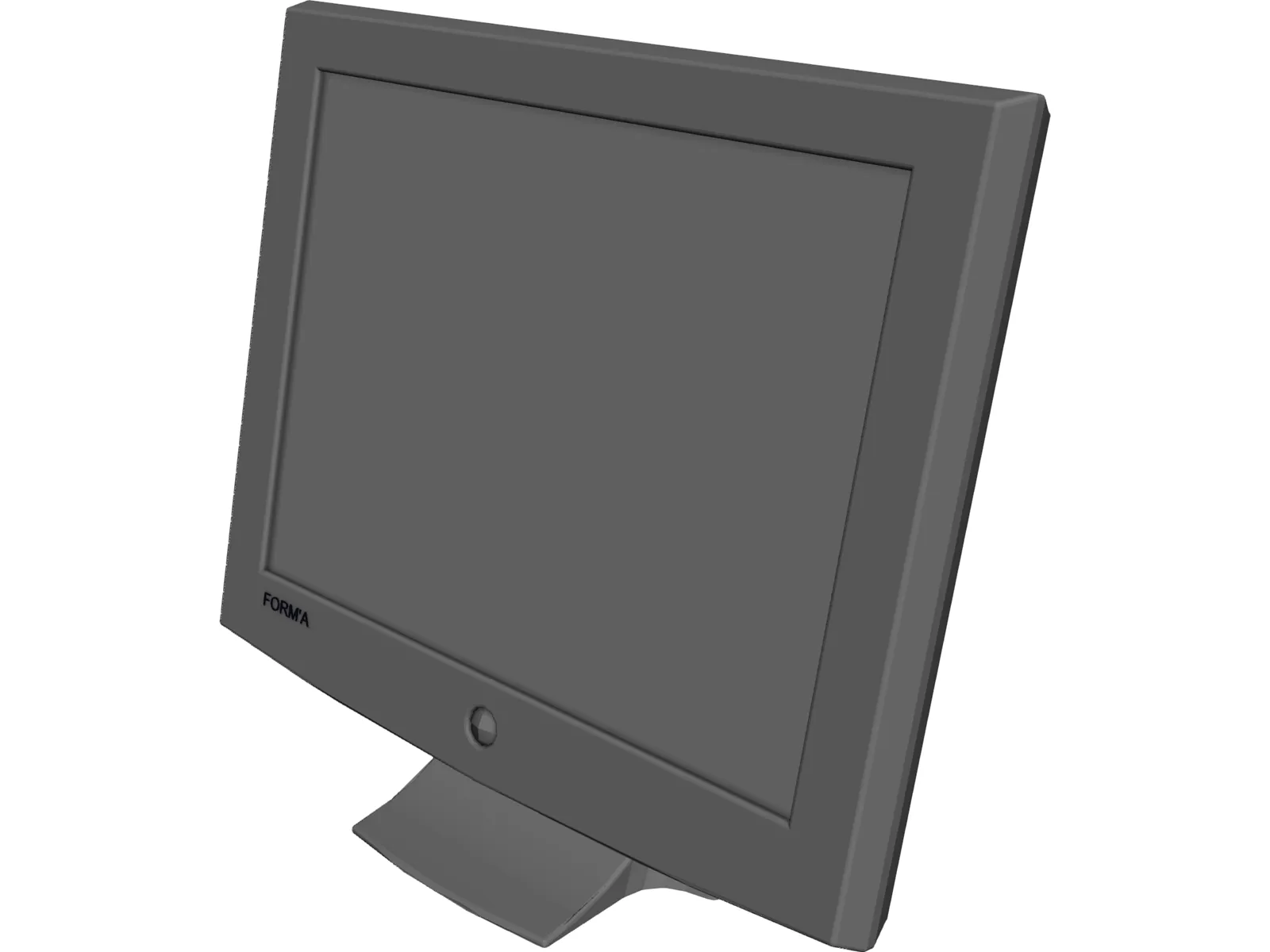 Monitor Computer Flat Screen 3D Model main preview