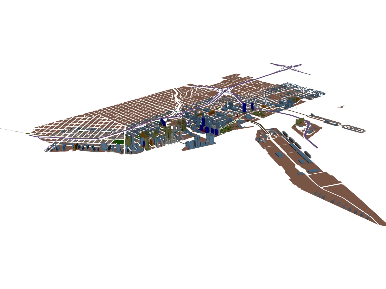 Miami City 3D Model main preview