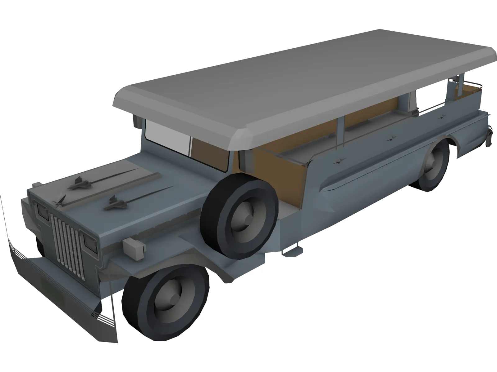 Jeep Catafalque 3D Model main preview