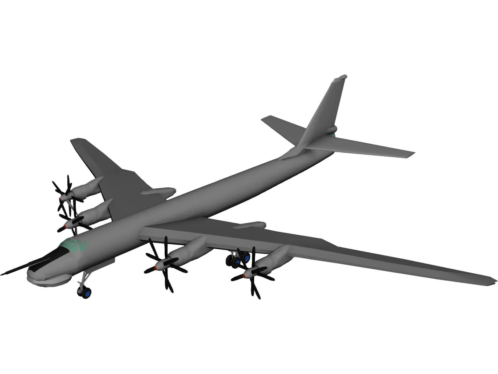 Tupolev Tu-95 Bear 3D Model main preview