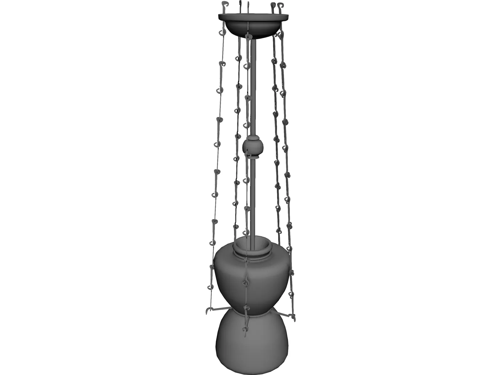 Turkish Hanging Lamp 3D Model main preview