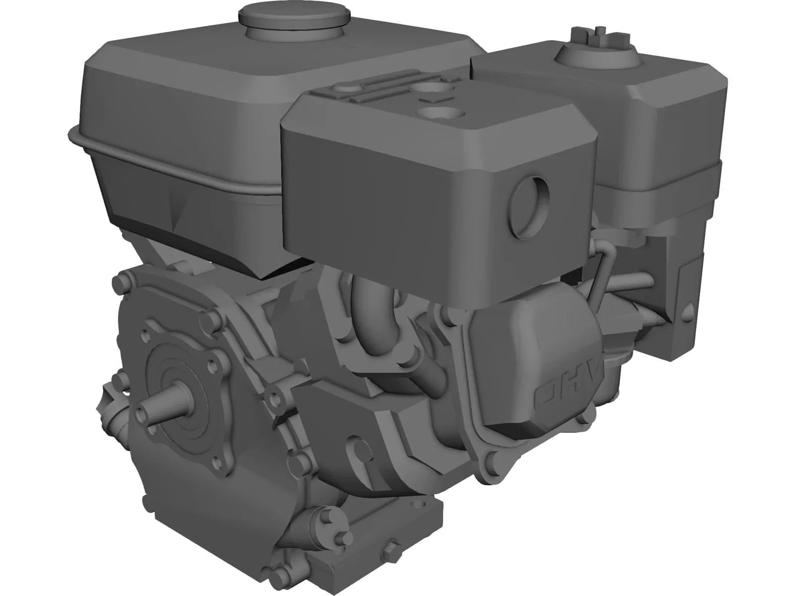 Honda GX160 Engine 3D Model main preview